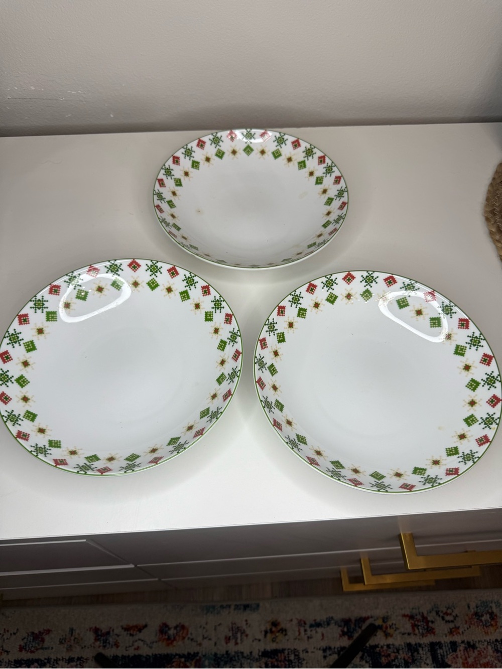 Studio Nova Winterland Y0743 Fine China Set of 3 Bowls Christmas Holiday